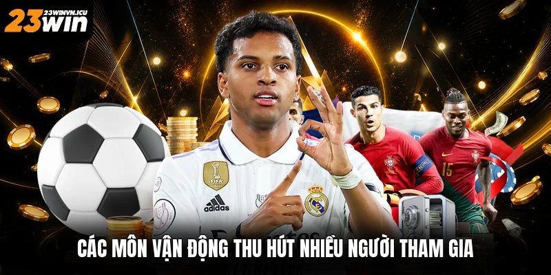 Các môn vận động thu hút nhiều người tham gia